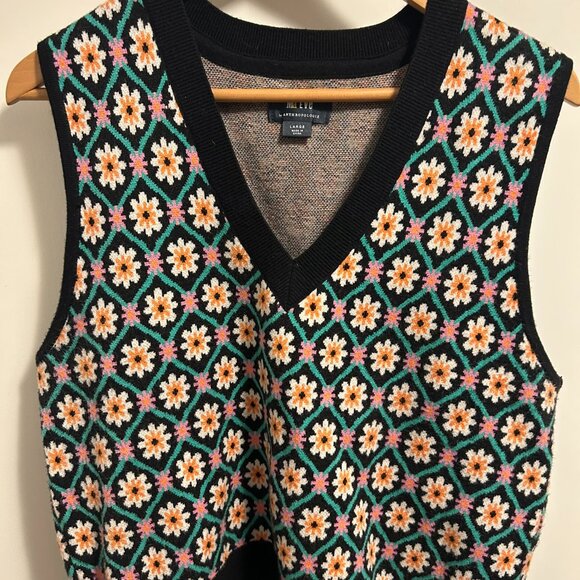 Maeve Vera Jacquard Sweater Vest from Anthropologie. - Picture 1 of 6